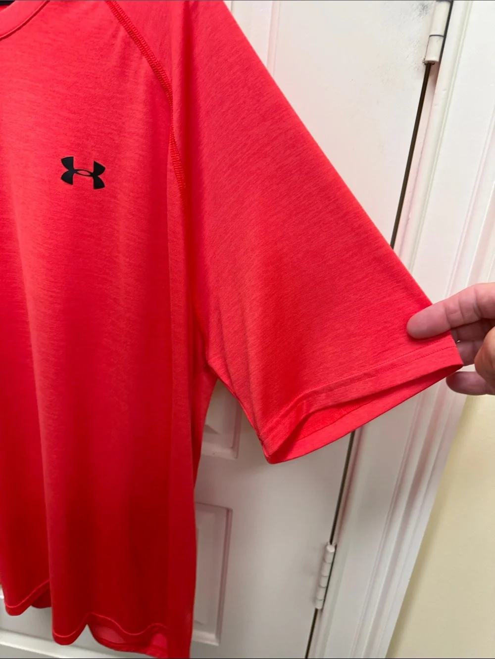 Under Armour Bright Red Short Sleeve Performance Tee - Picture 5 of 10